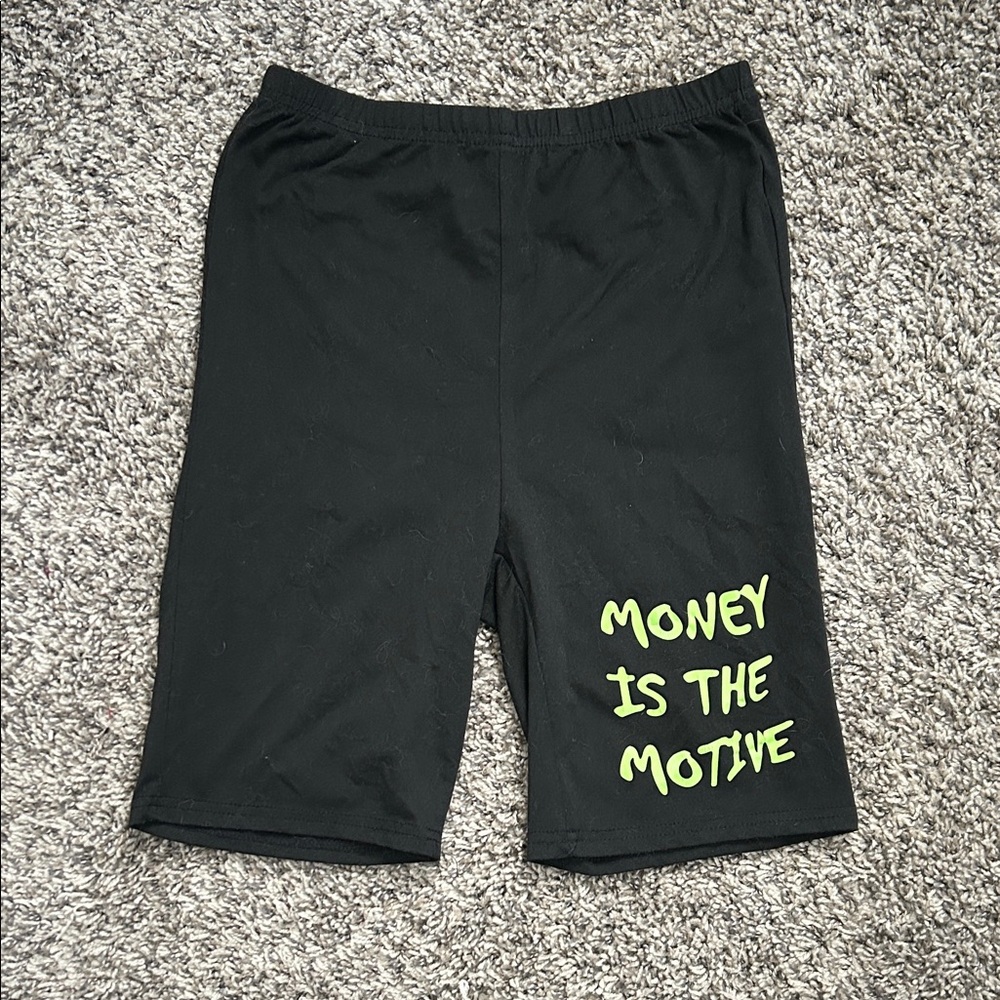 Black Graphic Women’s Biker Shorts